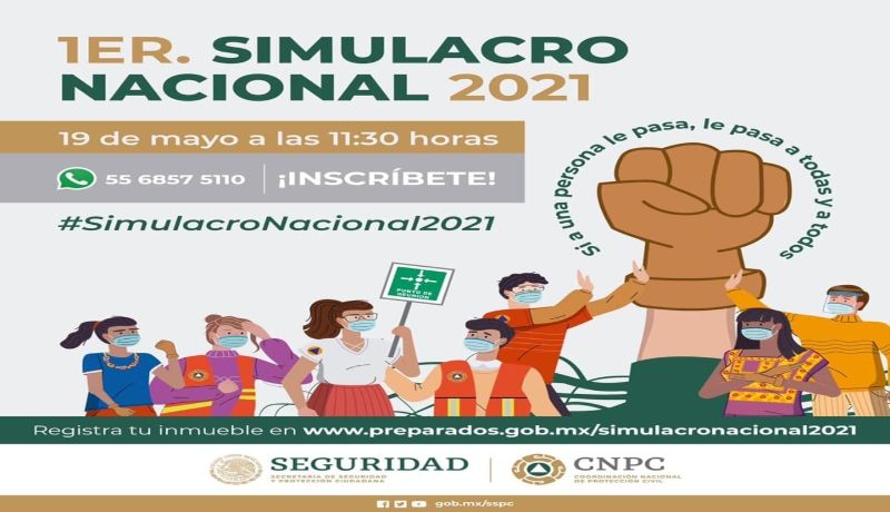 Llama Proteccion Civil A Sumarse Al 1er Simulacro Nacional